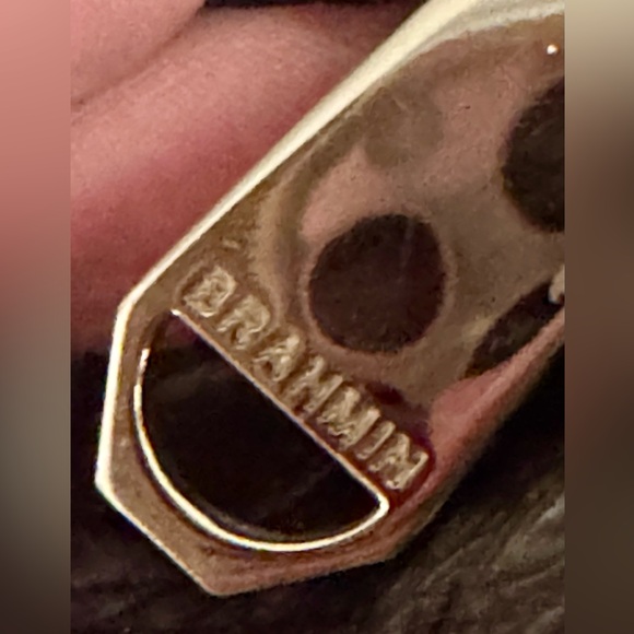 Elegant Black Crocodile-Embossed Charcoal Large Duxbury Satchel - Picture 12 of 14